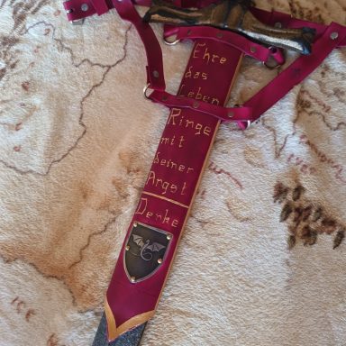 Schwerthalter, punziert